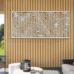 Panneau décoratif universel 150 x 50 CM PALM gris clair