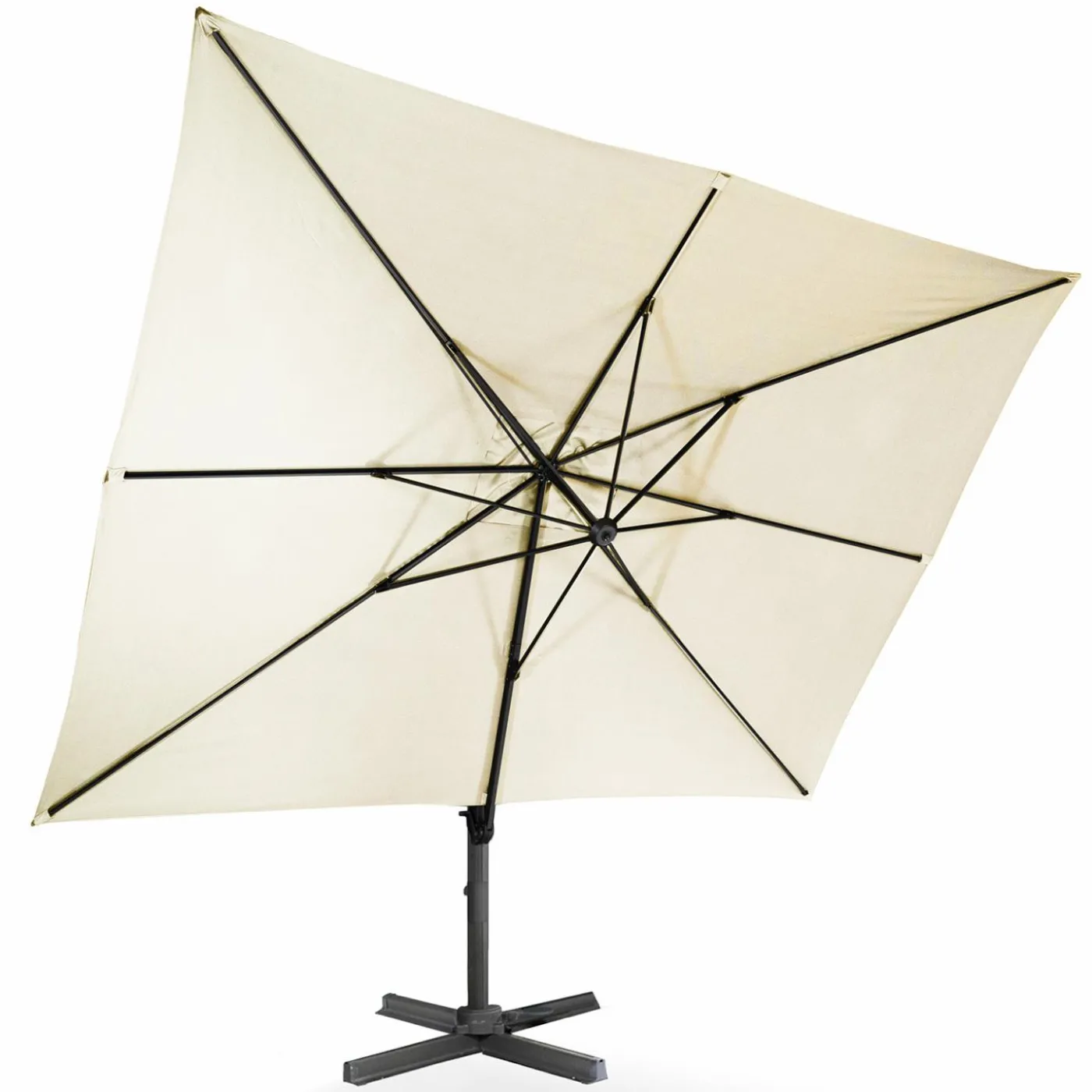 Parasol déporté 3x4 m écru