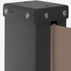 Paravent enroulable taupe 400 x 160 cm