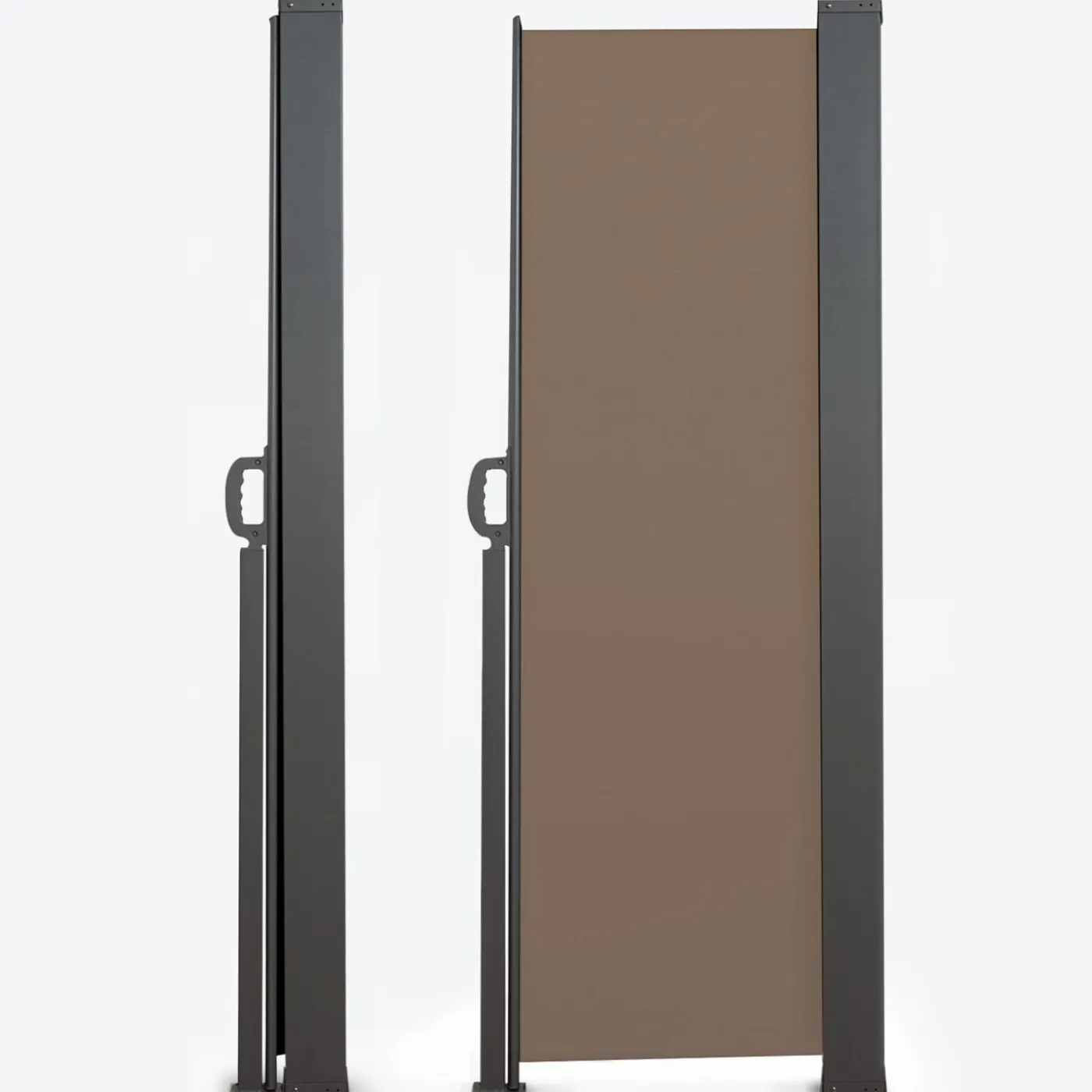 Paravent enroulable taupe 400 x 160 cm