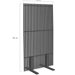 Paravent extérieur ajouré 150x80 cm claustra extérieur gris anthracite