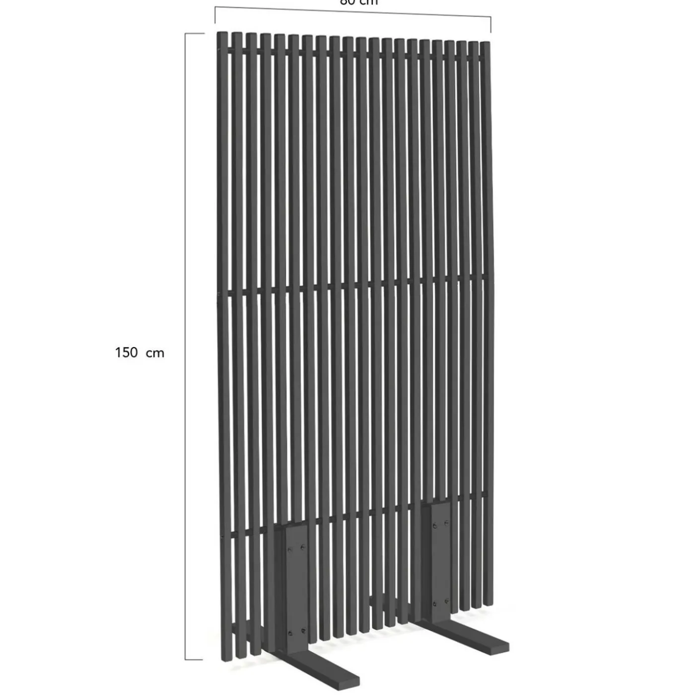 Paravent extérieur ajouré 150x80 cm claustra extérieur gris anthracite