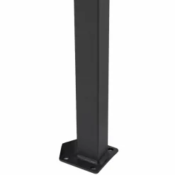 Paravent rétractable 5x2m gris anthracite