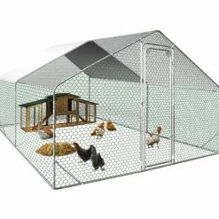 Parc à poule grillagé