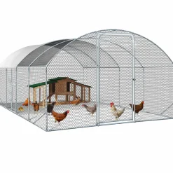 Parc à poules grillagé 15 m²