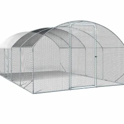 Parc à poules grillagé 15 m²