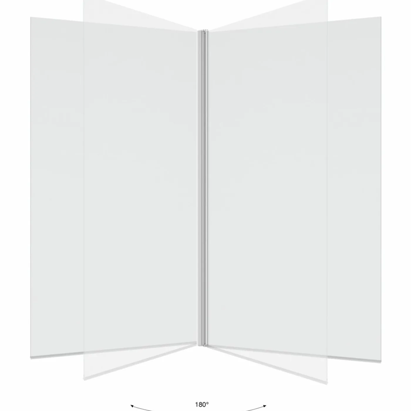 Paroi de baignoire pivotante 1 volet 70x120 cm