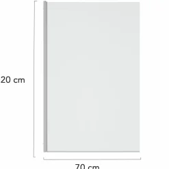 Paroi de baignoire pivotante 1 volet 70x120 cm