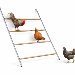 Perchoir poule 4 niveaux en bois