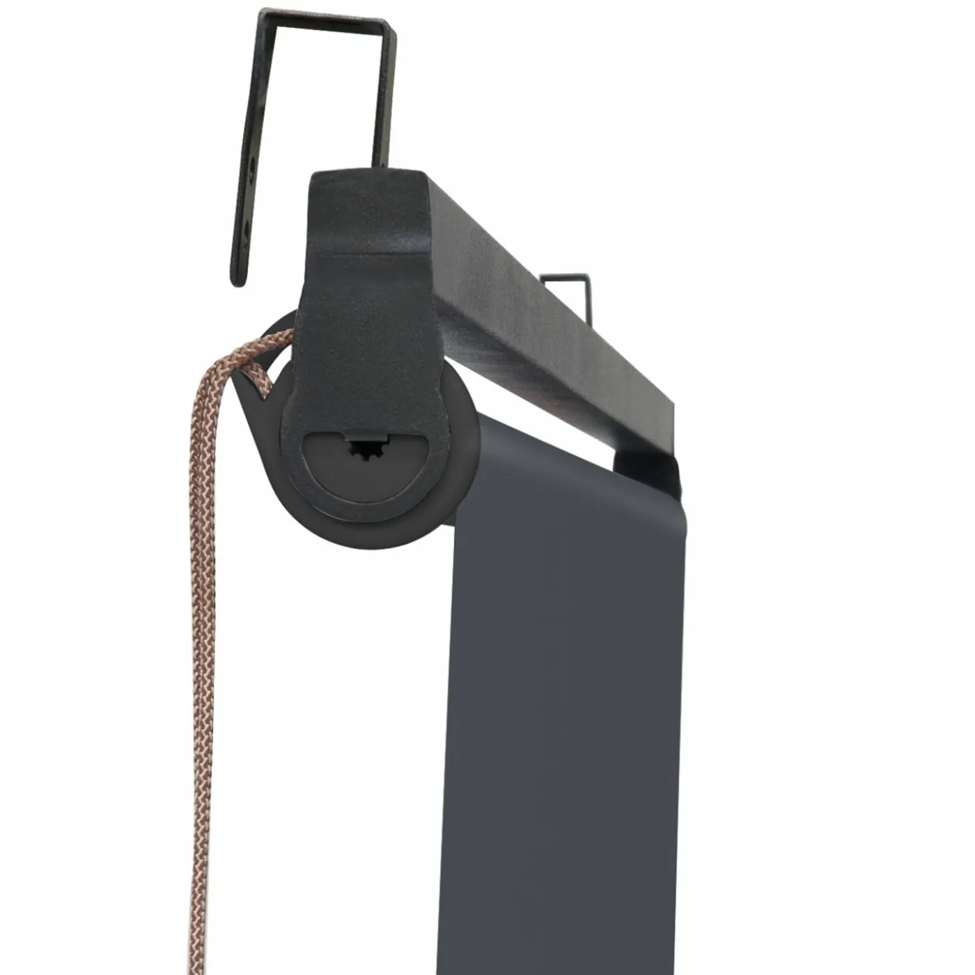 Pergola 3x3 m toit rétractable gris anthracite et stores enrouleurs