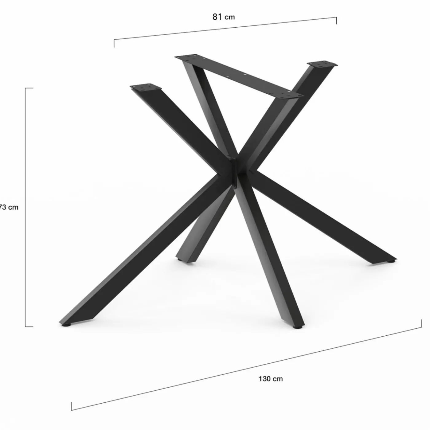 Pied de table forme araignée