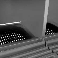 Pondoir pour poules 3 emplacements en métal nichoir avec fond