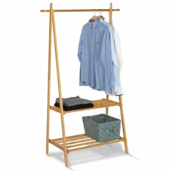 Portant vêtements en bambou