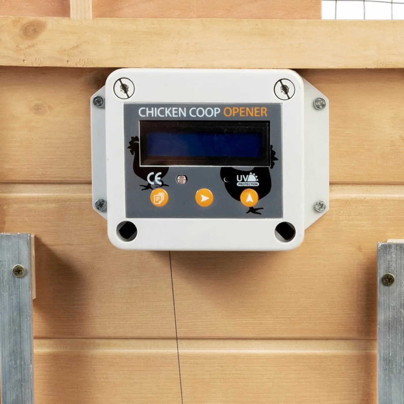 Porte automatique pour poulailler en aluminium