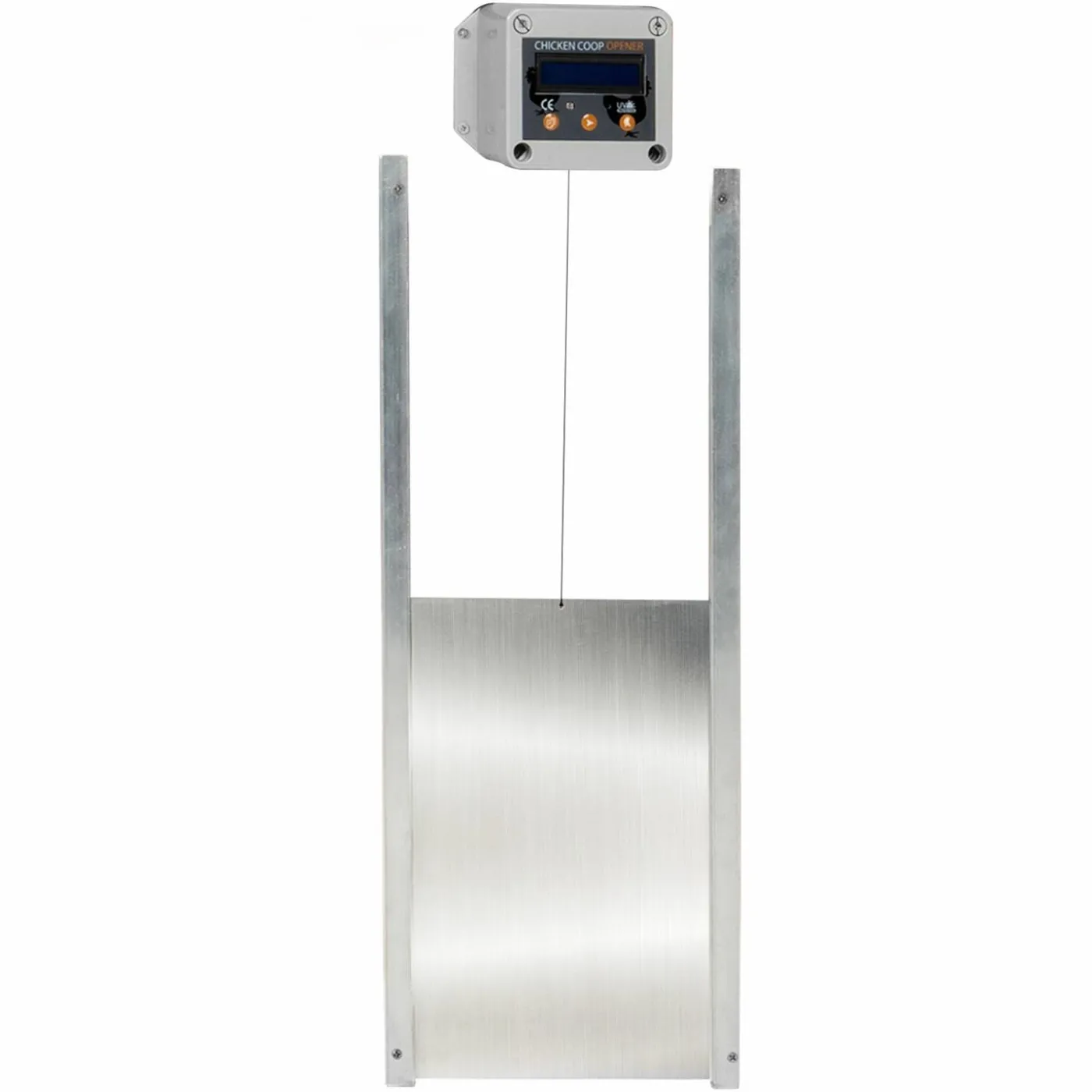 Porte automatique pour poulailler en aluminium