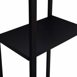 Porte bûches vertical intérieur 170 cm en métal noir