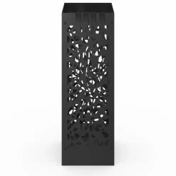 Porte parapluie carré en acier noir 45 cm