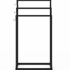 Porte serviettes design industriel en métal noir