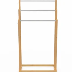 Porte serviettes en bambou 3 niveaux