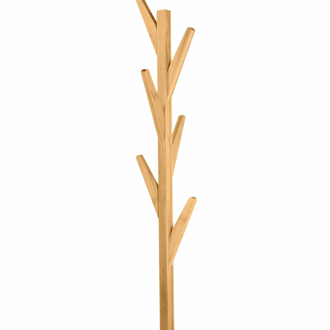 Porte-manteau bambou avec étagères d’angle