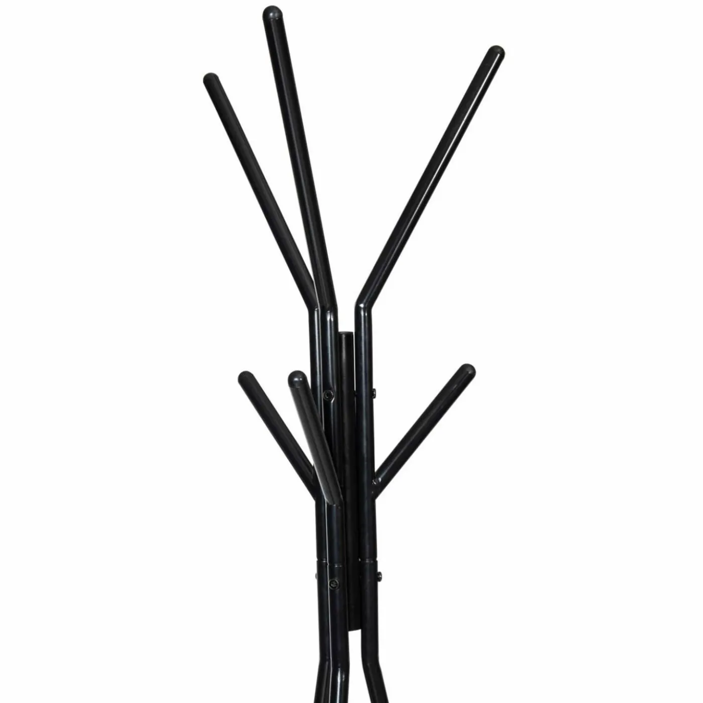 Porte-manteau bois métal design avec plateaux