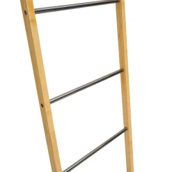 Porte-serviettes échelle 5 niveaux en bambou