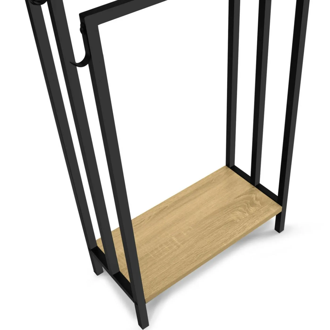 Porte-serviettes design industriel avec une étagère