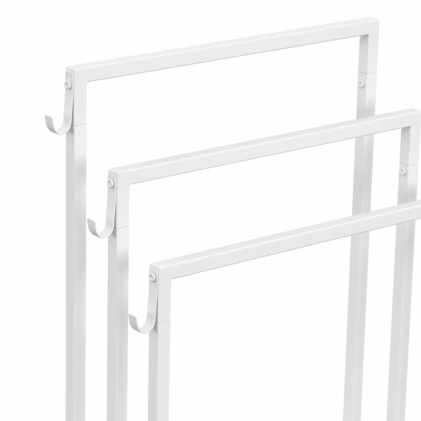 Porte-serviettes industriel métal blanc 3 niveaux