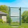 Portillon vert jardin en acier 105 x 125 cm