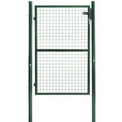 Portillon vert jardin en acier 105 x 125 cm