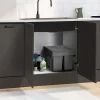 Poubelle tri sélectif 3 compartiments encastrable amoviles 1x15L + 2x8L