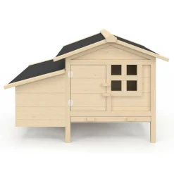 Poulailler en bois 5 poules avec pondoir sur pilotis XXL