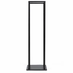 Range bûche intérieur vertical en acier noir