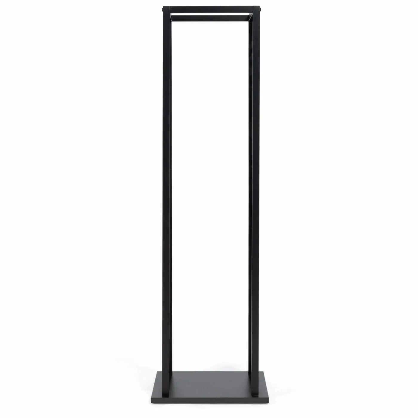Range bûche intérieur vertical en acier noir
