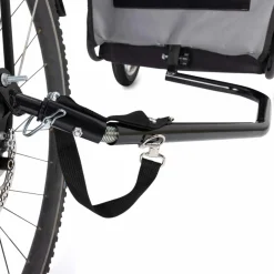 Remorque à vélo pour chien avec réflecteurs