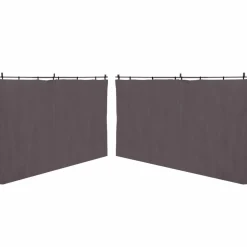 Rideaux extérieurs pour pergola 3x4m gris