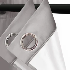 Rideaux occultants thermiques gris clair