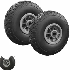 Roues increvables 250 mm pour brouette, diable, chariot