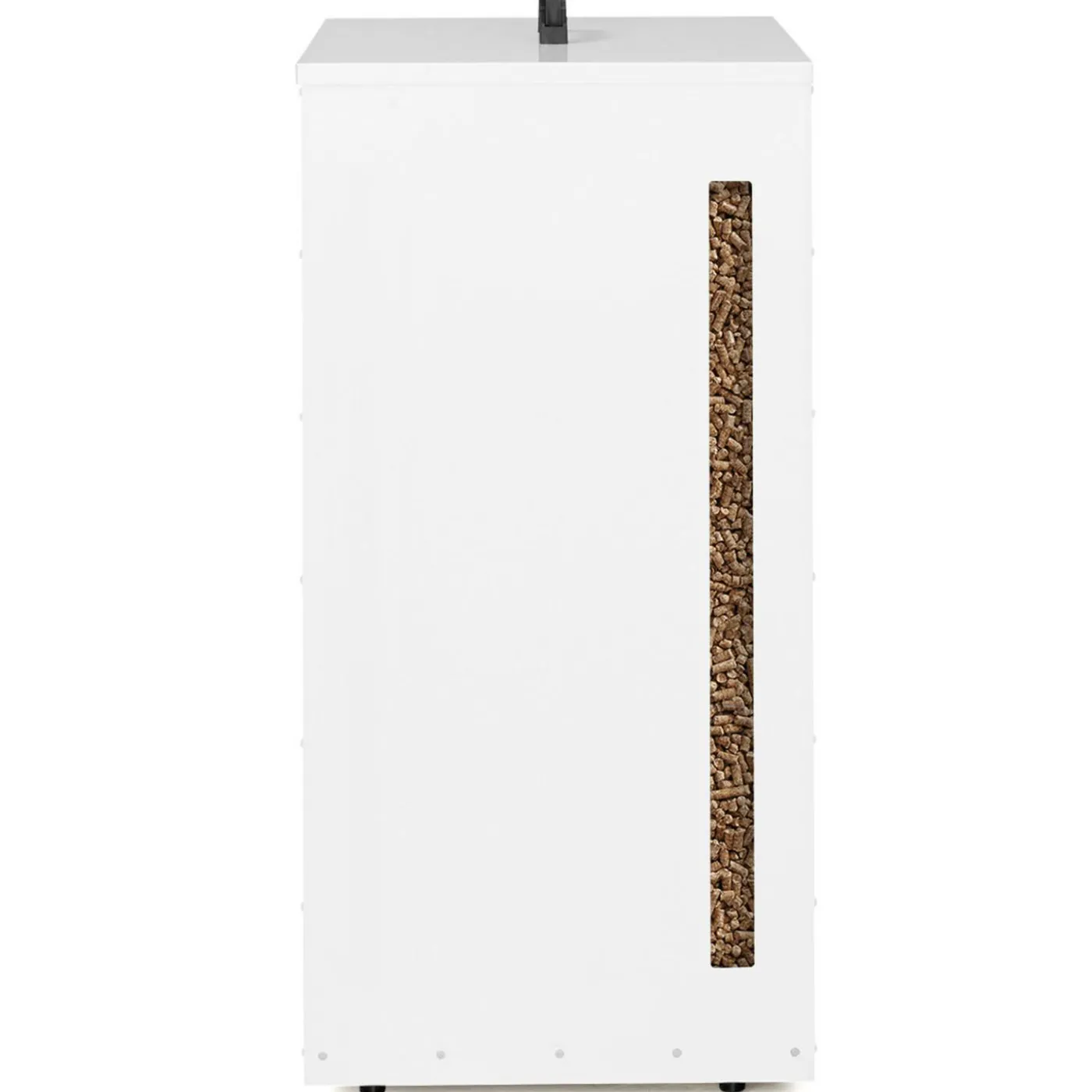 Réservoir à granulés - rangement à pellets 45 kg blanc 36 x 36 x 76 cm