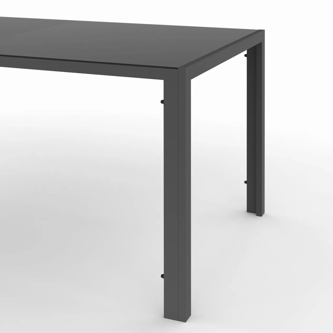 Salon de jardin 6 personnes table 150 cm fauteuils cordage gris anthracite