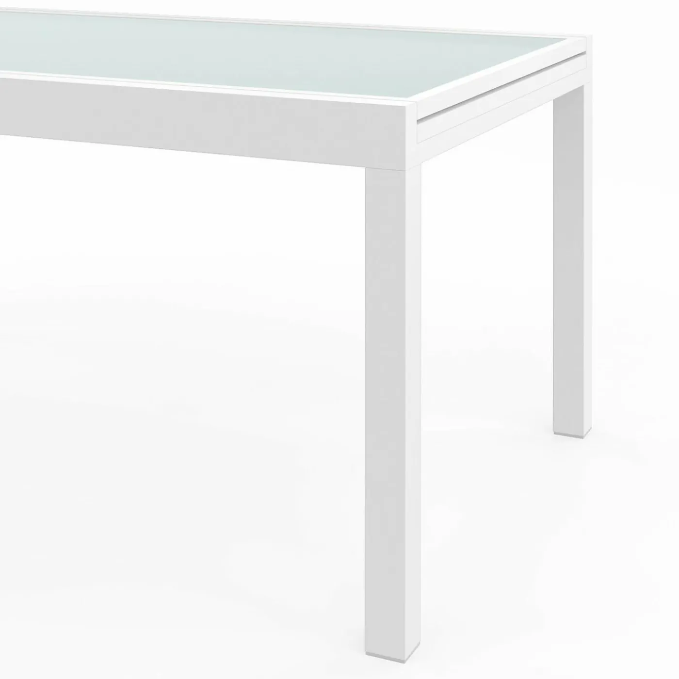 Salon de jardin avec table extensible 135-270 cm et 12 chaises empilables blanc et beige