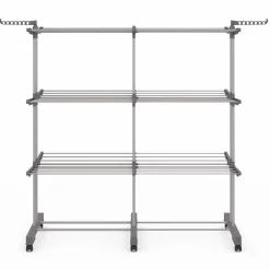 Séchoir à linge pliable extensible 40M gris 3 niveaux