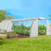 Serre de jardin blanche 24m² 8x3 M