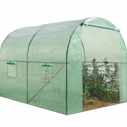 Serre de jardin verte 6 m² 3 x 2 m