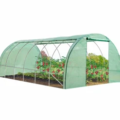 Serre de jardin verte 18 m² 3x6 m