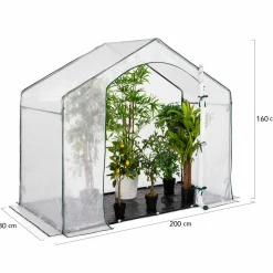 Serre d'hivernage forme de maison pour balcon et terrasse