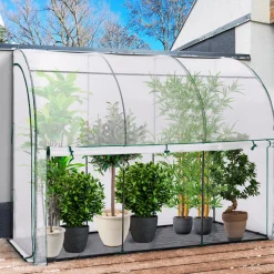 Serre murale pour hivernage des plantes