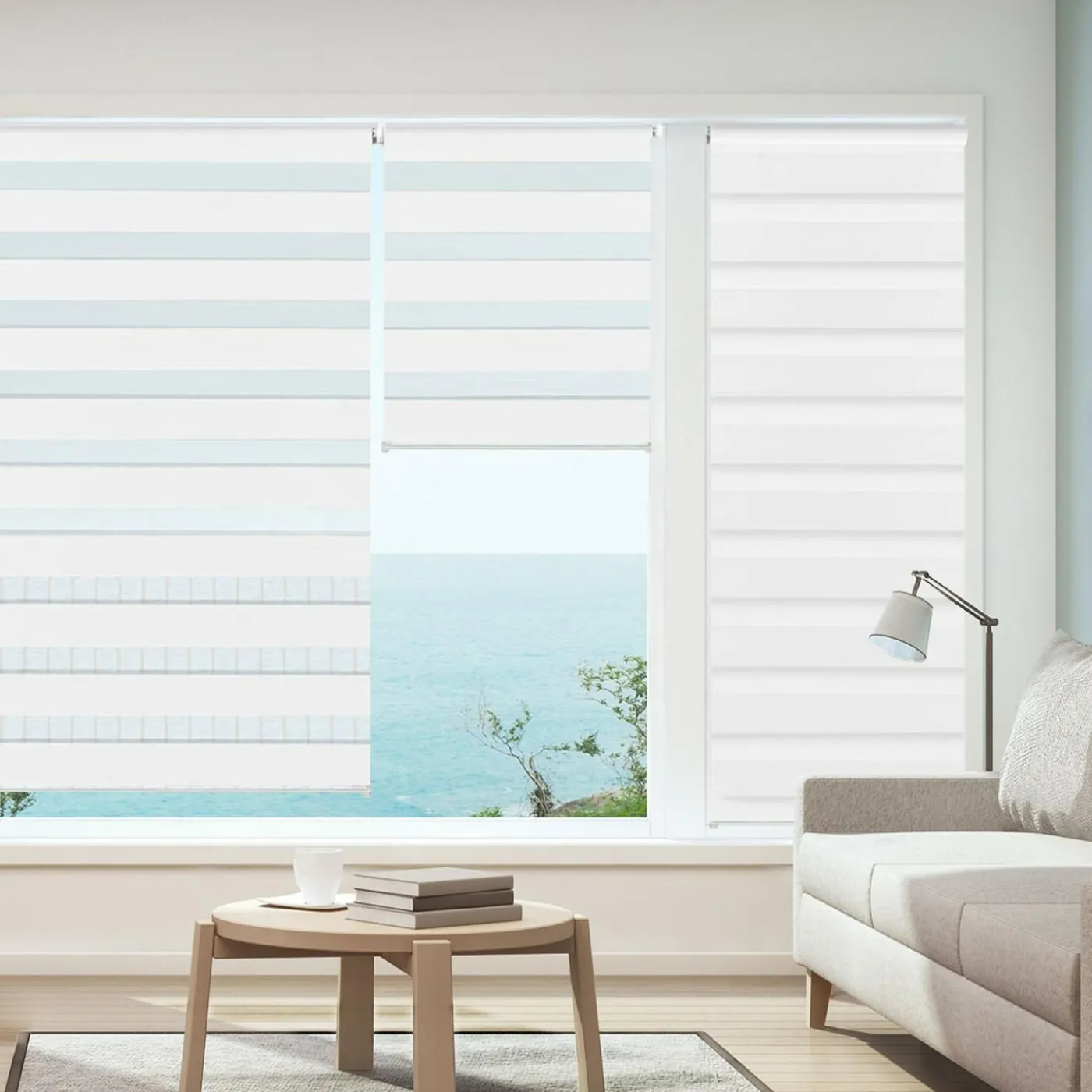 Store jour nuit 60 x 170 cm blanc