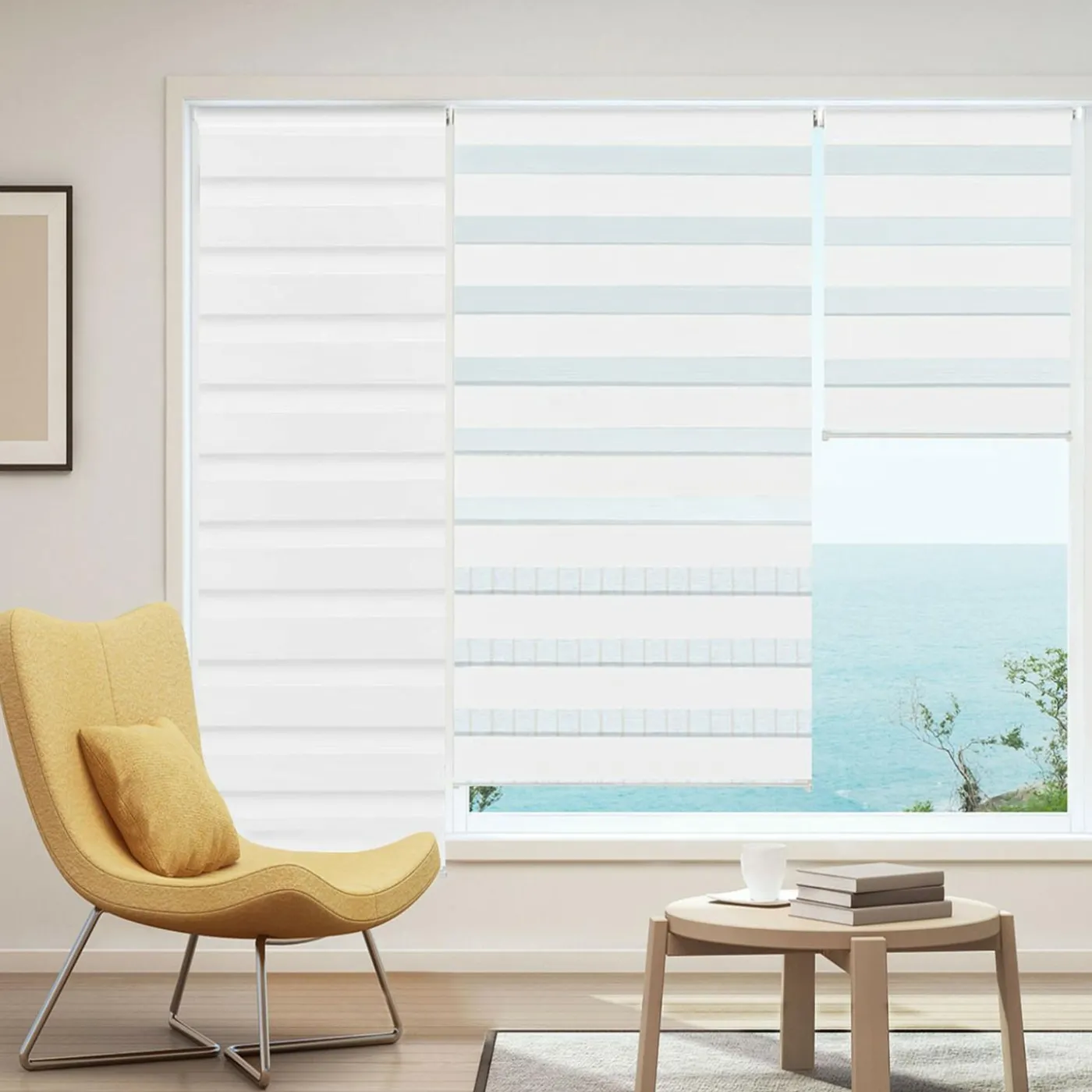 Store jour nuit blanc 60 x 230 cm