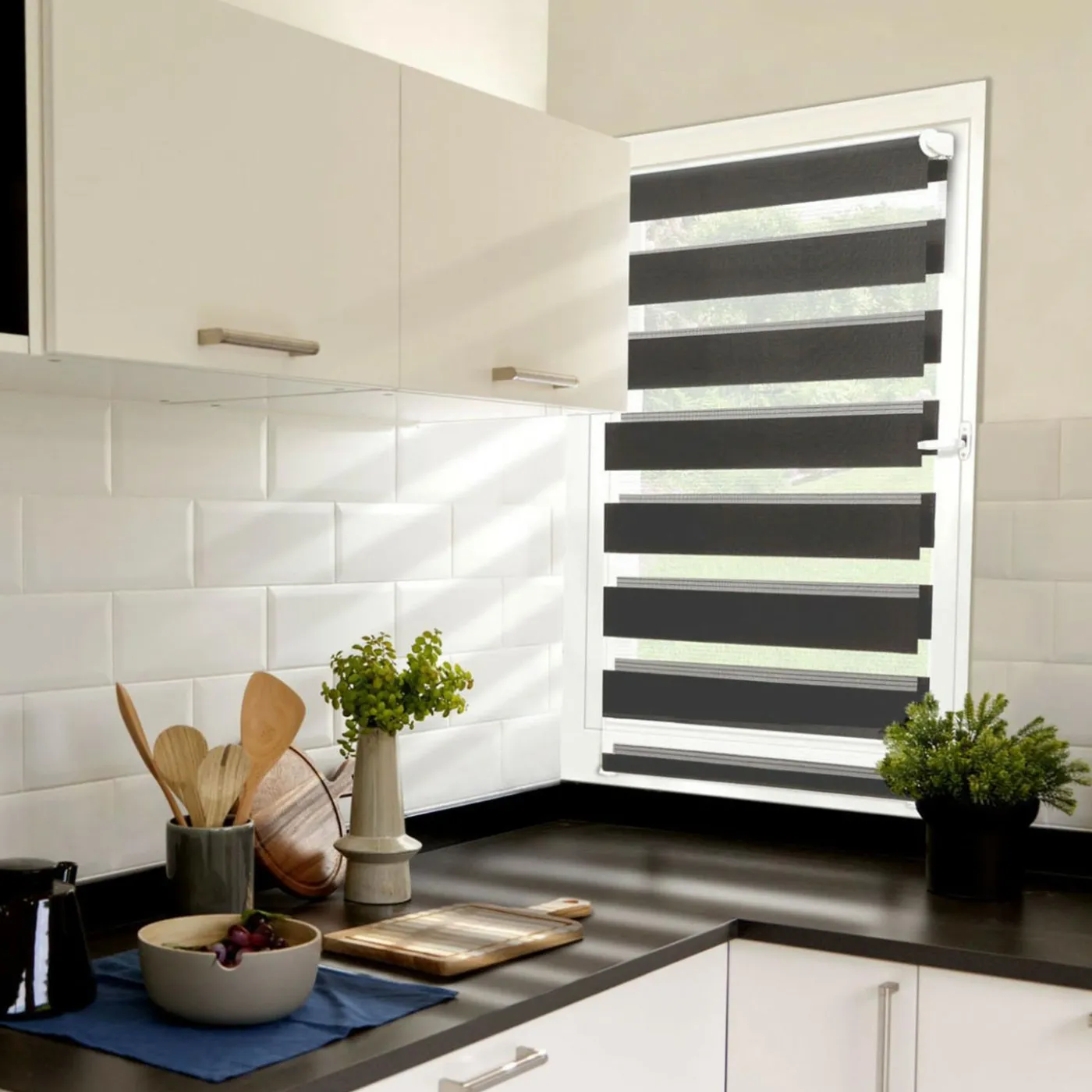 Store jour nuit gris 50 x 150 cm